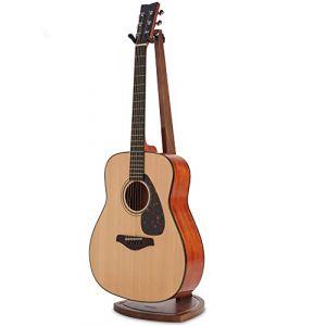 Musbeat Support Guitare, Support Guitare Sol, Support Guitare Acoustique, Stand Guitare pour guitare acoustique, électrique, basse, banjo, Support de Guitare en bois de noyer noir pour la maison (Musbeat Store, neuf)