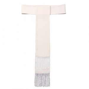 BLESSUME Catholique Prêtre Vêtement Ceinture de Taille Cardinal Clergyman Sash(XL, Ceinture Beige Uniquement) (FASHINN-Shop, neuf)
