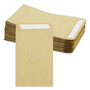 50 Pcs Sachet Papier Kraft Pochette Cadeau, SZXMDKH 9 x 6 cm Marron Mini Enveloppe Kraft pour Stocker Bonbon, Bibelots, Petit Objet (FAR EAST SHOP LIMITED, neuf)
