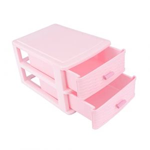 Beatifufu 1 Boîte Meuble De Rangement Pour Bijoux Tiroirs De Maquillage Organisateur Cosmétique Accessoires De Maquillage Mini Pinces à Cheveux Tiroir De Maquillage La Commode Plastique Rose (Camprilli, neuf)