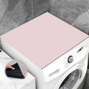 Housse Machine a Laver 60×60 cm, Housse de Protection Dessus Machine à Laver Découpable pour Machine à Laver Ou Sèche-Linge, Housse de Machine à Laver Rose (CEANNA, neuf)