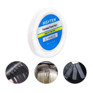 Extensions de cheveux humains &agrave; bande adh&eacute;sive, pour extensions de cheveux humains, perruques, ruban adh&eacute;sif double face, blanc (ZZCLHLC-EU, neuf)