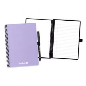 BAMBOOK Colourful - Cahier Effacable - Lilas - Couverture Souple - A5 - Vierge et ligné - Cahier Réutilisable, Cahier Connecté, Carnet Effacable (Bambook products, neuf)