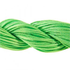 25 M&egrave;tres Fil Nylon Cordon bijoux 1 mm pour bracelet perles Shamballa tib&eacute;tain - Vert fluo (InnoTechs, neuf)