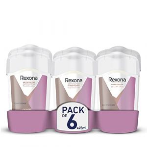Rexona Maximum Protection Lot de 6 d&eacute;odorants anti-transpirants pour femme Soft Solid Confidence 45 ml (shop shara  discount, neuf)