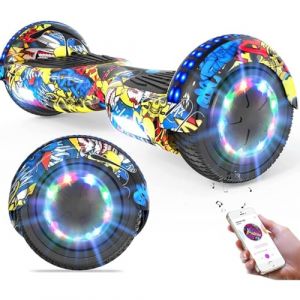 GeekMe Gyropode 6.5 Pouce Hoverboards &eacute;lectrique Auto-&eacute;quilibr&eacute; Bluetooth Int&eacute;gr&eacute; pour Enfants et Adultes (Ratonew, neuf)