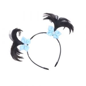 Cartoon Girl's Hair Braid Extension de cheveux avec nœuds Accessoires de coiffure pour 3 à 10 ans (Fahou, neuf)
