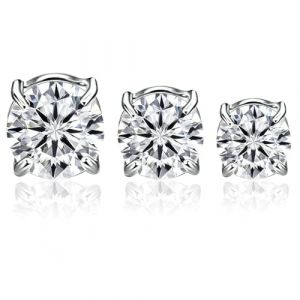 JYNXOR 3 3 pcs Boucles d'oreilles magnétiques, Boucle Aimantée en Acier Inoxydable Magnétiques Fausse Boucle d'Oreille Femme Zircon Brillant Boucle d Oreille Homme Aimant Cadeaux Noël Valentin, Rond (SHOPSCAPE INK, neuf)