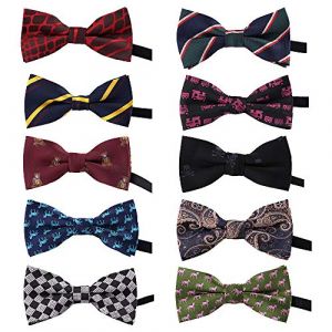 TopTie Lot de 10 nœuds papillon réglables pour chien, Chien Chiot Collier Noeud Papillon Pet Cravate Noeud Papillon Collier Chat Mignon pour Chiot Chaton,Durable Et Confortable (Kupaiku, neuf)