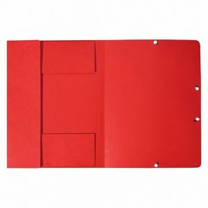 Chemise rouge &agrave; &eacute;lastique format A4 - Maxiburo - Lot de 10 (Maxiburo, neuf)