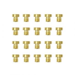 Flewdart 20pcs gicleur carburateur M6 pour Carburateur phbn phva Principal de Carburateur 55-150mm, gicleur 6mm pour Scooter Moto (ZIHANGEU, neuf)