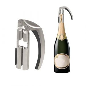 ZHYUAN Ouvre-bouteille de vin de champagne,Tire-bouchon, Ouvre-bouchon,Ouvre-bouteille de vin, Convient aux r&eacute;unions de famille, aux bars, aux soir&eacute;es vinicoles, l'alliage d'aluminium est durable (SCDZ-EU, neuf)