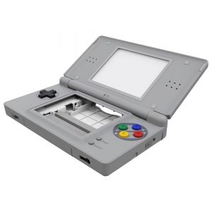 eXtremeRate Coque Remplacement Complète pour Nintendo DS Lite, Coque Etui avec Bouton de Remplacement pour Nintendo DS Lite, Console Pas Incluse, SFC Snes Classic EU Style (Easequote-Store, neuf)