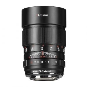7 artisans Objectif macro 2x 60 mm F2.8, mise au point manuelle, Full Frame, compatible Sony E Mount A7, A7R, A7S, A7RⅡ, A7SⅡ, A9, A7C, A1, A7RIII, A7III, A7RIV, A9II (7-artisans Official Store, neuf)