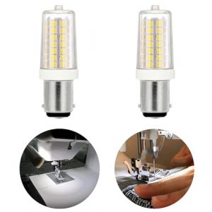 Noobibaba Lampe de machine &agrave; coudre B15D, 4W remplace les ampoules 15W-30W, Blanc Froid 6000K, 220-240V, lot de 2, non dimmable (Noobibaba FR, neuf)