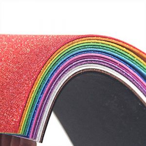 Lot de 10 feuilles A4 en mousse EVA paillet&eacute;es de 2 mm pour loisirs cr&eacute;atifs et scrapbooking, M&eacute;lange de couleurs, Glitter (Uhat&reg;, neuf)