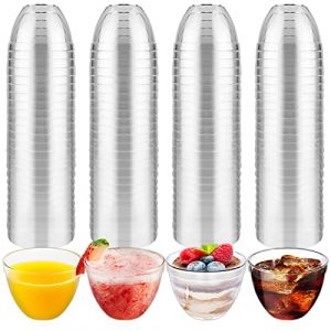 Sinofort 100 Pièces Verrines en Plastique 60ml/6cl - Verre à Digestif, Shot Pour Desserts, Boissons Gelées, Bonbons (RUIFUKJ, neuf)