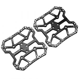 1 Paire de P&eacute;dales &agrave; Plate-forme Large en Aluminium pour V&eacute;lo de Montagne Adaptateur de Plate-forme de P&eacute;dale Automatique Autobloquante pour Syst&egrave;me de V&eacute;lo de Route SPD et KEO Syst&egrave;me(le noir) (Vivilan, neuf)