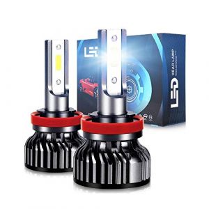 OPPULITE H11 LED Ampoule/LED Antibrouillard 12000LM Phare pour Voiture H11 /H8/H9 LED 12V/36V, 70W 6500K Blanc Super Lumineux , Kit Conversion sans Erreur Canbus, 2PCS (GUANGZHOU OPPLIGHT, neuf)
