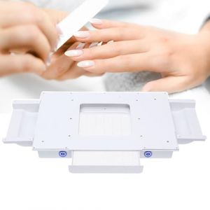 DéPoussiéReur éLectrique Pour Ongles Punch, DéPoussiéReur Pour Ongles Sous Le Bureau, Collecteur De PoussièRe De Ventilateur à Tiroir Caché, ChâSsis En Abs Blanc 40 × 28 × 7 Cm (HCAUYNN®, neuf)