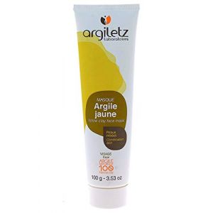 ARGILETZ Masque &agrave; l'argile jaune - peaux mixtes 100G - (DSTOCK60, neuf)