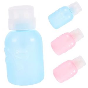 PLAFOPE 4 Pièces Pompe De Dissolvant De Vernis À Ongles De Pompe Push Down De Démaquillant Bouteille À Pompe De Poudre De Pompe Démaquillant (Comexs, neuf)