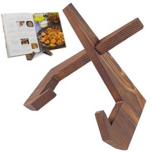 MeoZynxadril Support de Livre, Support Livre en Bois, Porte Livre de Cuisine, Support Livre de Cuisine, Amovible Presentoir Livre, pour Afficher des Recettes, Livres, Disques, Cadres Photo (ROMEO CUCCI S.R.L., neuf)
