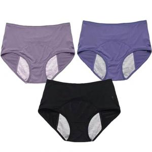 WDCAYQHZ Culotte Anti Fuite urinaire Femme Lavable,3Pcs Culotte Fuite urinaire Femme,Incontinence urinaire Femme,Respirant Lavable Étanche,Culotte Fuite urinaire Femme Lavable(Multi-color 1,XL) (zhongnabaihuo, neuf)