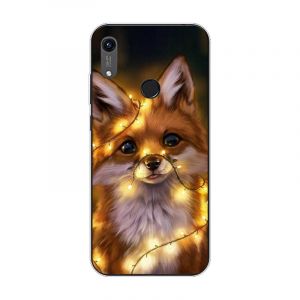 KARTXITAI Coque Compatible avec Huawei Honor 8A,Housse &Eacute;tui de Protection en Ultra Transparente Silicone en Gel TPU Souple Case Cover Shock-Absorption-Renard Rouge (KARTXITAI, neuf)