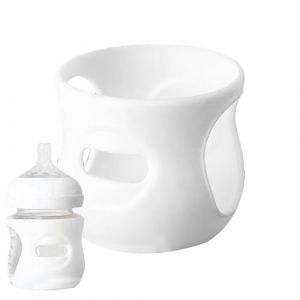 Vitsrisea Housse de biberon en silicone - Housse de protection isolante et résistante aux chocs pour biberons de lait - Coque en silicone antidérapante de qualité alimentaire - Pour une tenue sûre du (xijiw, neuf)