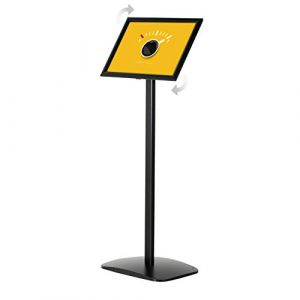 DISPLAY SALES Porte-affiche noir sur pied format A3 avec clipses | Présentoir A3 inclinable verticalement et horizontalement | Idéale pour les mariages, restaurants et expositions (DISPLAY SALES, neuf)