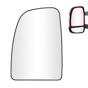 SENZEAL Verre de R&eacute;troviseur Remplacement pour Fiat Ducato Citro&euml;n Jumper Peugeot Boxer 2006-2023 Chauffant Retroviseur Ext&eacute;rieur (Sup&eacute;rieur Gauche) (senzeal, neuf)