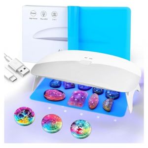 Zyeatary Lampe UV en R&eacute;sine, Lampe en R&eacute;sine UV/LED &agrave; Durcissement 48 W avec 30 Perles de Lampe &agrave; Source de Lumi&egrave;re pour Kit de R&eacute;sine UV (yutong6z, neuf)