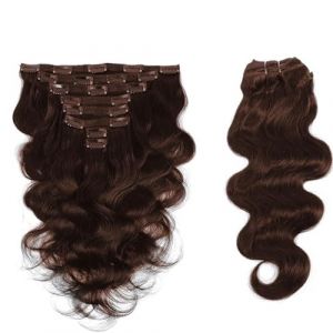 Extensions de cheveux à clipser 8Pcs 20 Clips Wavy Curly Full Head Clip in on Double Weft Hair Extensions Cheveux Humains for Femmes - Postiches Épais Ondulés, Cheveux Doux et Mélanges Bien les Extens (hailiangwufeng, neuf)