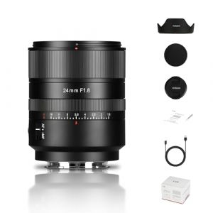 Objectif Plein Format 7artisans AutoFocus 24 mm F1.8, Grande Ouverture F1.8, Prise en Charge Automatique/Manuelle, Compatible avec Sony FX A1 A9 A7M A7R A7S A7C S&eacute;ries ZVE FX3, A9II, A7M2, A7S2 (7-artisans Official Store, neuf)
