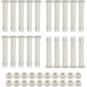 Zueyen Lot de 20 goupilles et Joints pour piscines Hors-Sol Intex de 33 à 61cm. Pièces en Plastique et Caoutchouc pour Cadre en métal Rond et rectangulaire. Idéal pour la Maintenance de Votre Piscine (SXSJHGSDG, neuf)