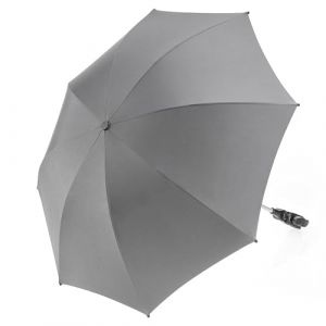 ZAMBOO Ombrelle Poussette Universelle UV 50+, Parasol Flexible Diamètre 73 cm, Protection Solaire Bébé, Fixation Facile sur Tubes Ronds & Ovales (Gris) (babyartikel-de, neuf)