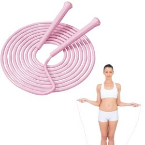 EnixwH Corde &agrave; sauter, corde &agrave; sauter professionnelle, l&eacute;g&egrave;re et r&eacute;glable, corde crossfit, corde &agrave; sauter pour enfants, pour homme/femme/enfant, boxe/fitness/perte de poids/longue hauteur (rose) (PENGRUIY, neuf)