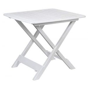 Table de Camping Spetebo Pliable Blanc 43x45x50cm Plastique Table Pliante (Special-trends, neuf)