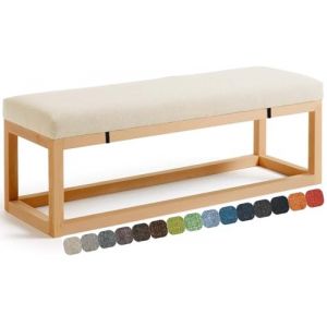 UWOBTN Coussin de Banc Exterieur/Interieur Coussin Banquette 80x40/110x40/120x40/140x40/120x50cm Amovible Antidérapant Coussins balancelle pour Bancs de Jardin, Patios, d'Intérieur(A,80x40x3cm) (AMZGYL, neuf)