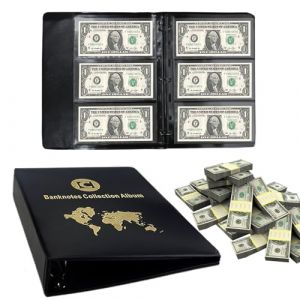 Classeur Piece D'argent Liquide 2 euros 20 Pages,Poches Classeur Monnaie de Paris 19,7 x 8,3 cm,Rangements pour Pi&egrave;ces de Monnaie pour Jetons,pour Billets en Euros - Noir (hubeiguangxinwangkejiyouxiangongsi, neuf)