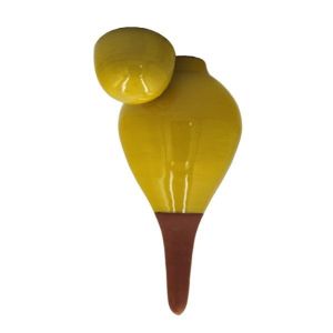 Ollas Lutton Olla Terre Cuite à Planter 40cl| Arrosage Autonome pour Plantes d'interrieur Ecologique & Economique | Système d'Irrigation Naturel | Autonomie 3 Jours | OYA Sabeur (Jaune) (Poterie Lutton - Poterie d'Irrigation - Ollas, neuf)