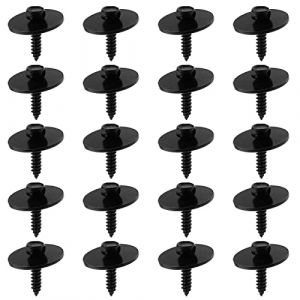 eMagTech 20pcs Vis de Garde-Boue de Carrosserie Compatible avec W203 W204 W207 W209 A0019906036 Vis de Montage Couvercle de Moteur en M&eacute;tal Pi&egrave;ces de Voiture de Retenue (eMagTech, neuf)