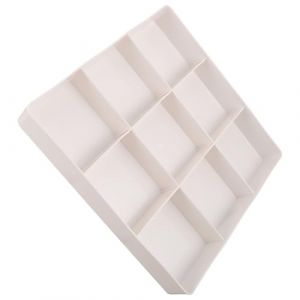 SILENRADAWN Organisateur de Tiroir Extensible Blanc 3 Compartiments 39 X 5 X 265 CM pour Maquillage et Parfums Bo&icirc;te de Rangement Plastique pour Coiffeuse et Bureau S&eacute;parateur Ajustable (Redihon, neuf)