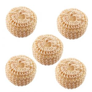 BELLIFFY Éponge De Bain Exfoliante En Sisal Boule De Bain Naturelle Lingette Nettoyante Pour Corps Pratique Et Solide Facile À Utiliser (Hunation, neuf)