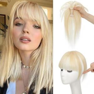 Postiche à frange, extension à clip en cheveux naturels for femmes, marron(Golden-Dicke) (LWJLXWJLSDZ, neuf)