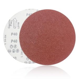 SenmaiTools 30 PCS Disque Abrasif Poncage 180 mm 5&times;Grain P24/40/80/120/180/240 patins de pon&ccedil;age auto-agrippants pour ponceuses &agrave; disque convient pour polir le bois, les meubles et le m&eacute;tal (DEYUNJING, neuf)