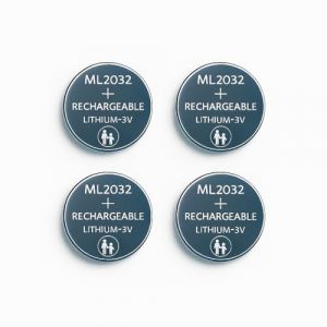 ML2032 80 mAh!! 3V Pile Bouton Rechargeable Piles Plate Lithium-Manganoxid ML 2032 80mAh 3 V Remplaçante CR2032 pour Montres,Bios Télécommandes, Cartes Mères et Appareils Électroniques (Utumbuku Technologies, neuf)