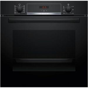 Bosch HBA514BB3 S&eacute;rie 4 Four encastrable 60 x 60 cm, &eacute;cran LED, aide au nettoyage hydrolytique, air chaud 3D pour une cuisson uniforme sur 3 niveaux, chauffage rapide, noir (keenberk, neuf)