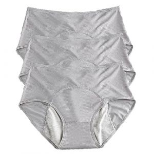 YUBDBFKAI Culotte Anti Fuite urinaire Femme Lavable,3Pcs Culotte Fuite urinaire Femme,Culotte Fuite urinaire Femme Lavable,Respirant Lavable &Eacute;tanche,Incontinence urinaire Femme,O,5XL (qigaoouzhoubaodan, neuf)